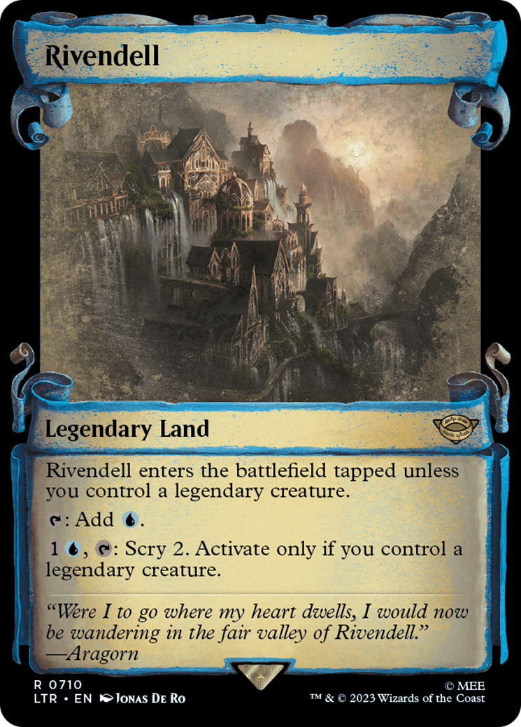 {R} Rivendell [The Lord of the Rings: Tales of Middle-Earth Showcase Scrolls][LTR 710]