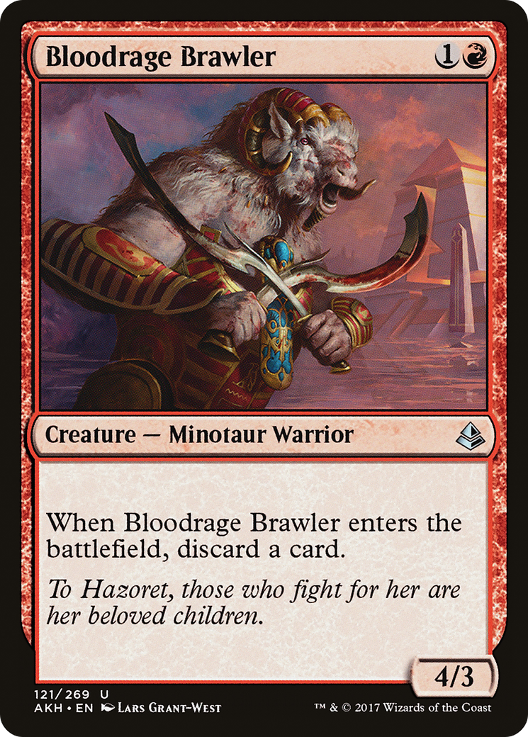 {C} Bloodrage Brawler [Amonkhet][AKH 121]