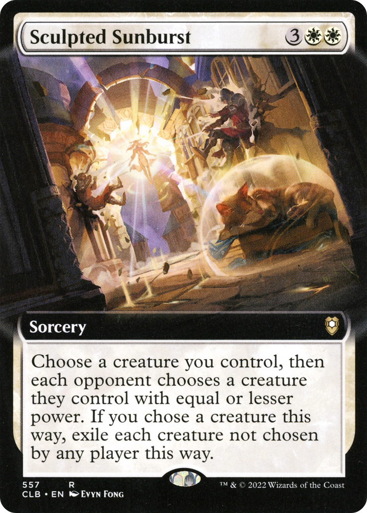 {R} Sculpted Sunburst (Extended Art) [Commander Legends: Battle for Baldur's Gate][CLB 557]