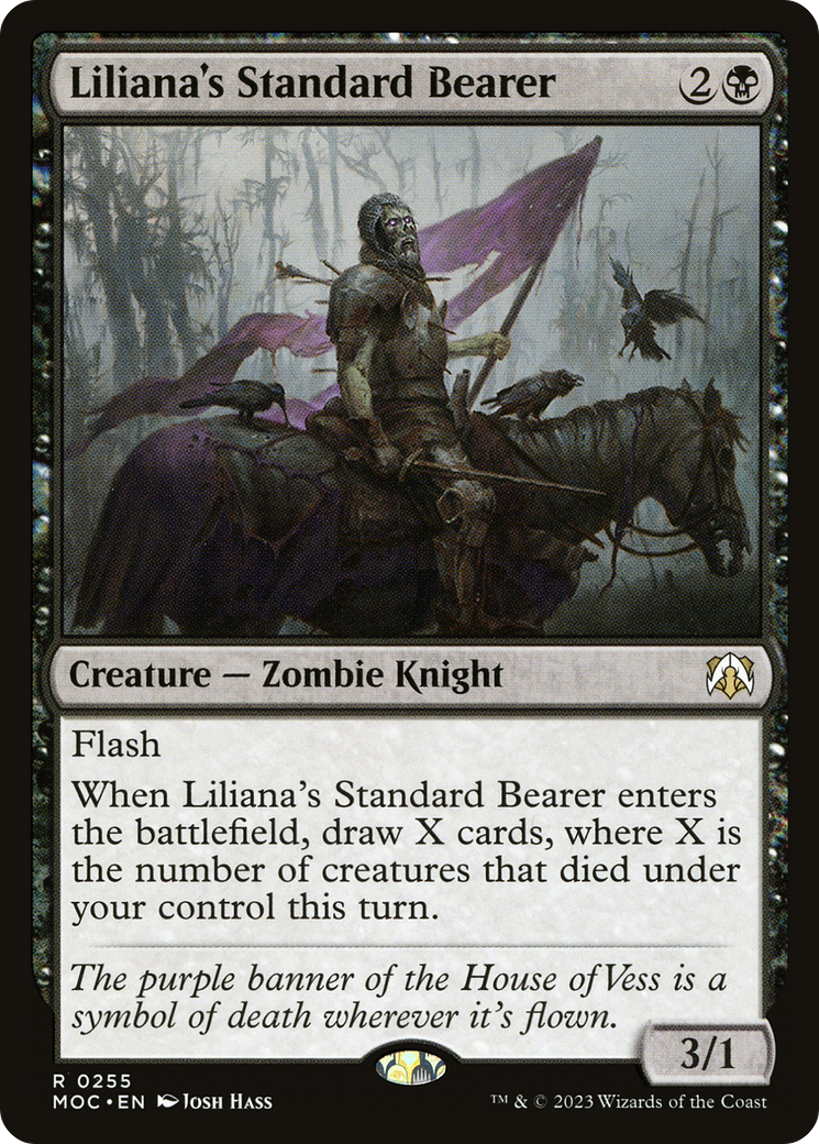 {R} Liliana's Standard Bearer [March of the Machine Commander][MOC 255]