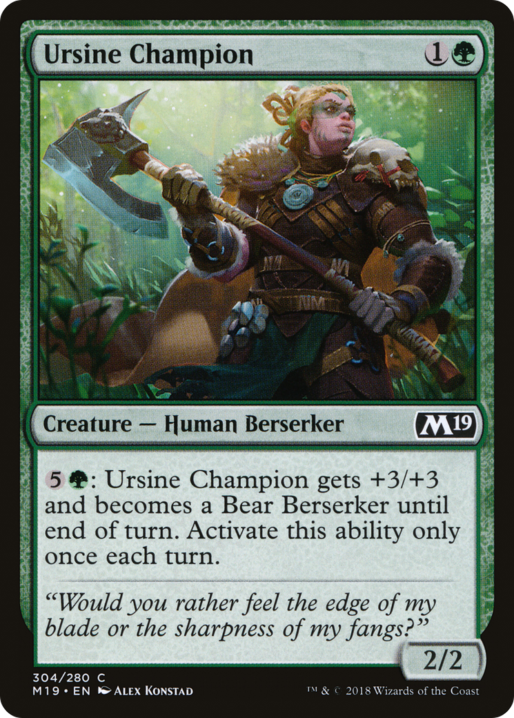 {C} Ursine Champion [Core Set 2019][M19 304]