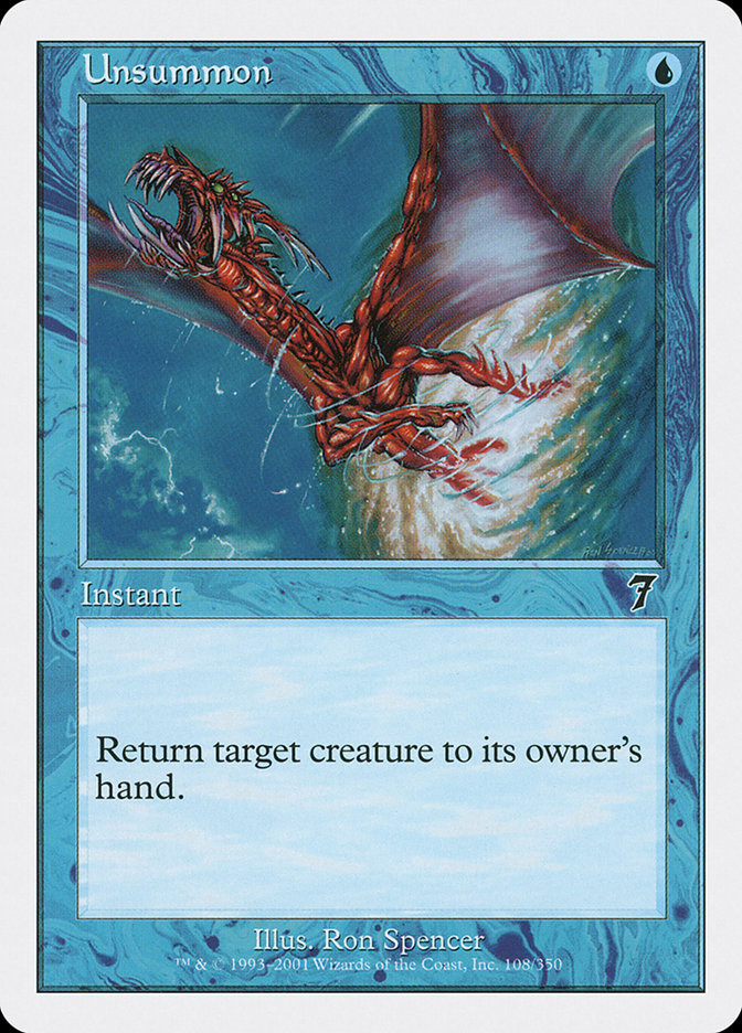 {C} Unsummon [Seventh Edition][7ED 108]