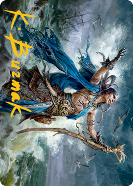 {A} Lier, Disciple of the Drowned Art Card (Gold-Stamped Signature) [Innistrad: Midnight Hunt Art Series][GS AMID 025]