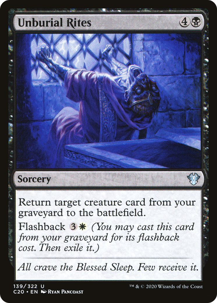 {C} Unburial Rites [Commander 2020][C20 139]