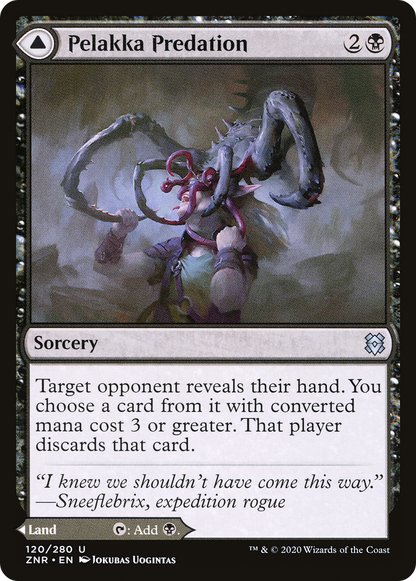 {C} Pelakka Predation // Pelakka Caverns [Zendikar Rising][ZNR 120]
