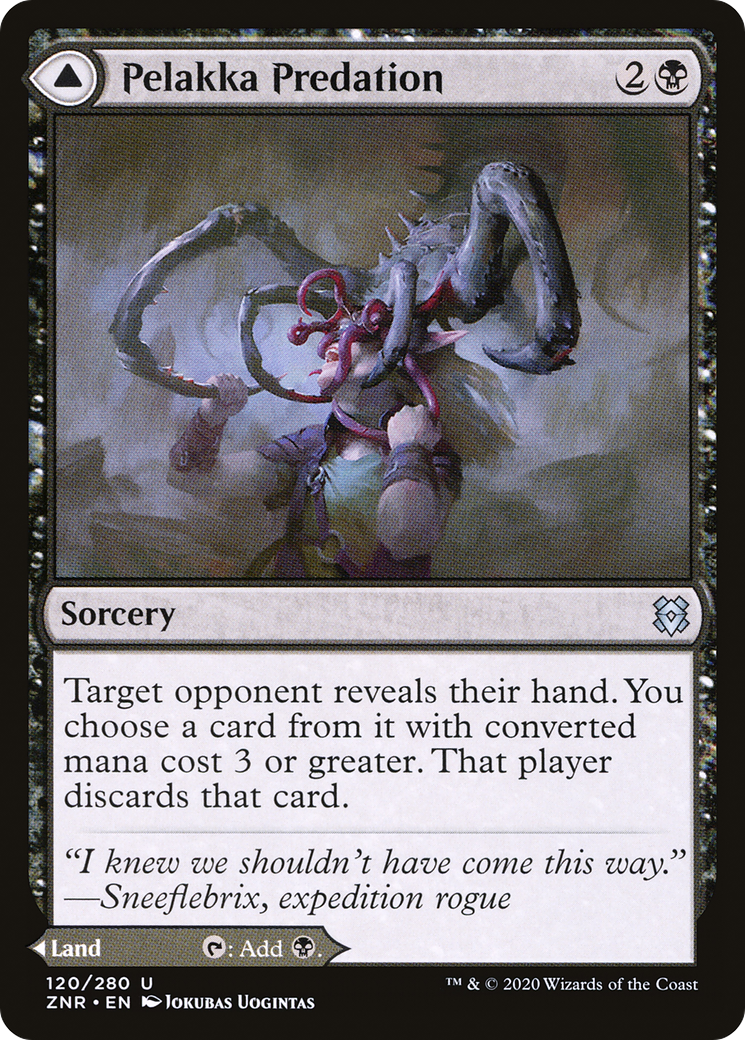 {C} Pelakka Predation // Pelakka Caverns [Zendikar Rising][ZNR 120]