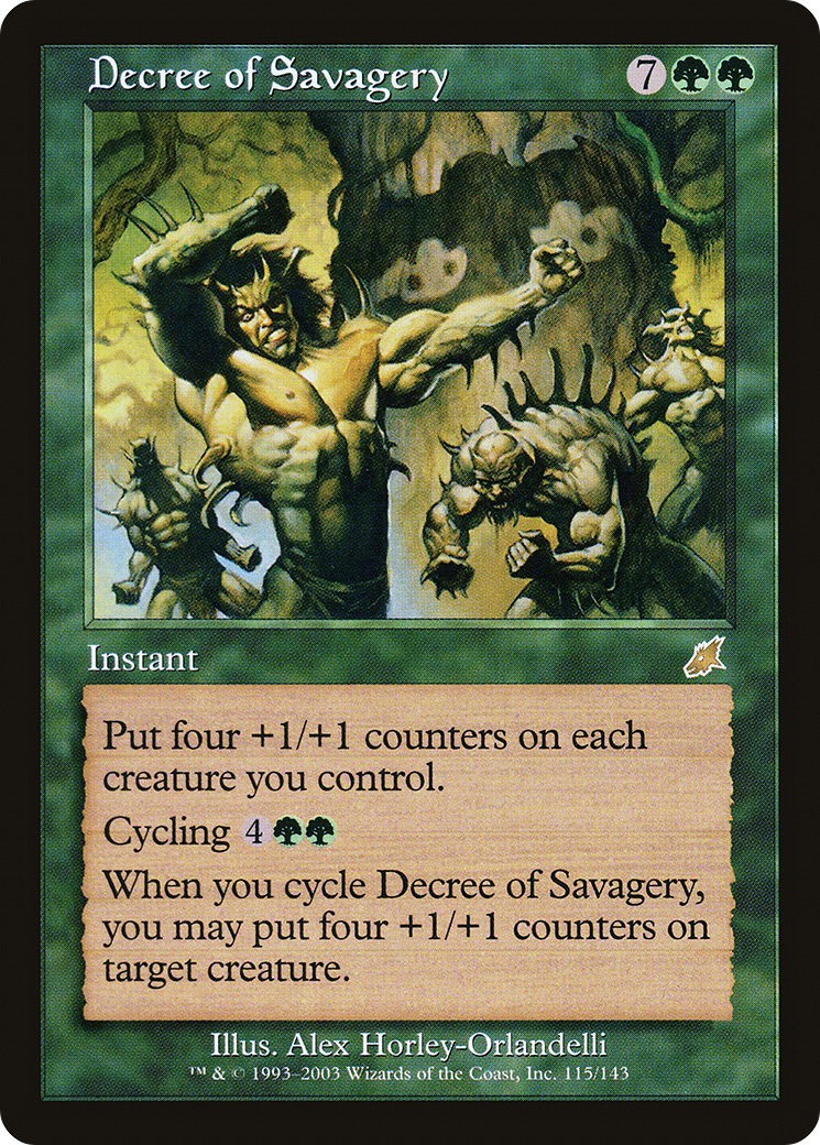 {R} Decree of Savagery [Scourge][SCG 115]