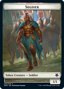 {T} Soldier // Elf Warrior Double-sided Token [Game Night 2022 Tokens][TGN3 009]