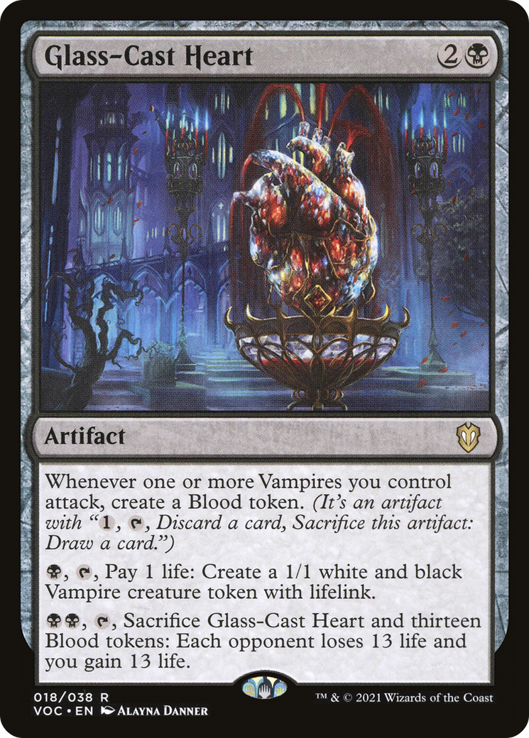 {R} Glass-Cast Heart [Innistrad: Crimson Vow Commander][VOC 018]