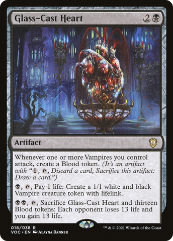 {R} Glass-Cast Heart [Innistrad: Crimson Vow Commander][VOC 018]