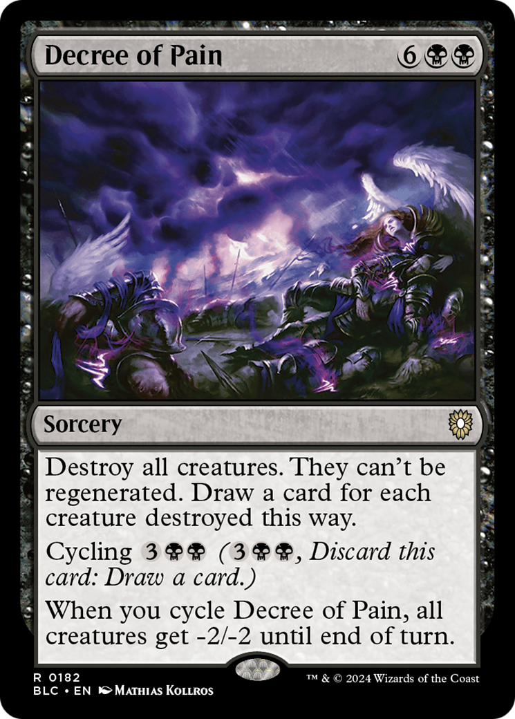 {R} Decree of Pain [Bloomburrow Commander][BLC 182]