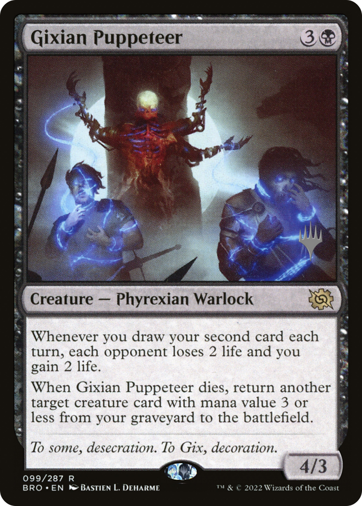 {R} Gixian Puppeteer [The Brothers' War: Promo Pack][PP BRO 099]