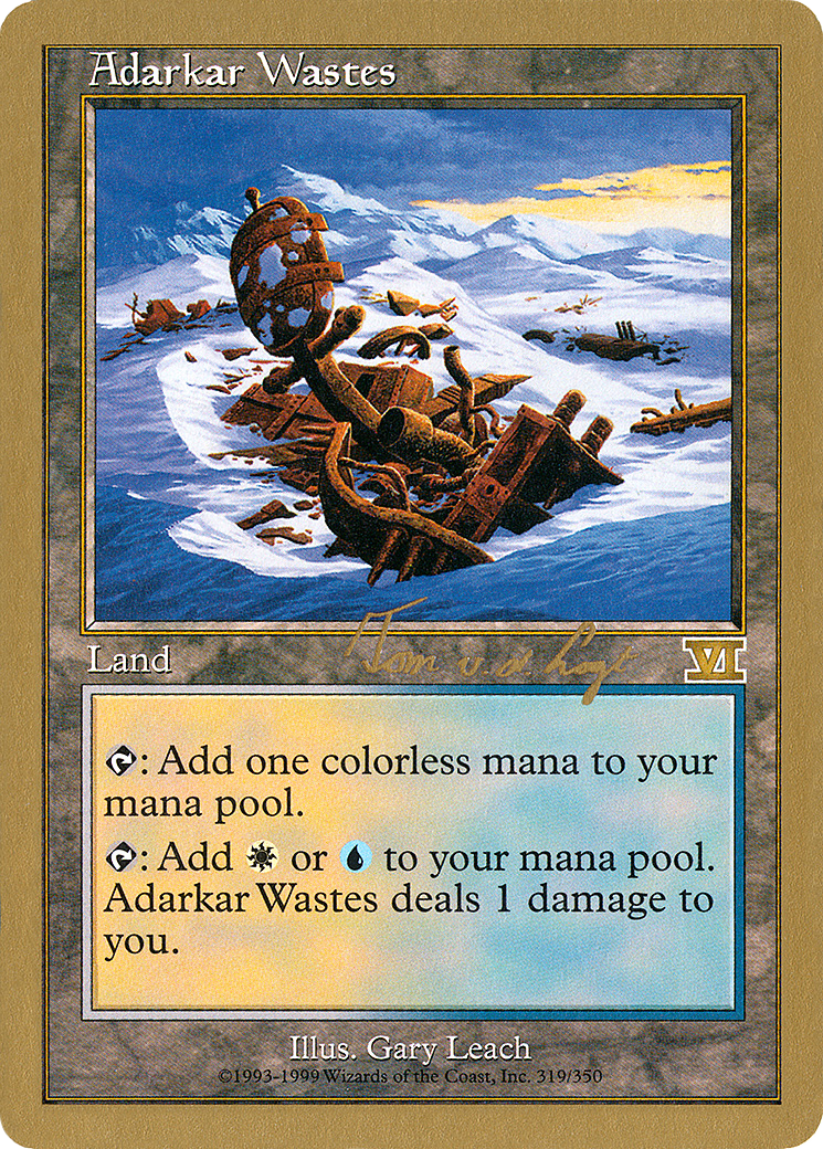 {R} Adarkar Wastes (Tom van de Logt) [World Championship Decks 2000][GB WC00 TVDL319]