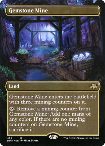 {R} Gemstone Mine (Borderless Alternate Art) [Dominaria Remastered][DMR 455]