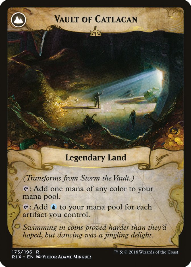 {R} Storm the Vault // Vault of Catlacan [Rivals of Ixalan][RIX 173]