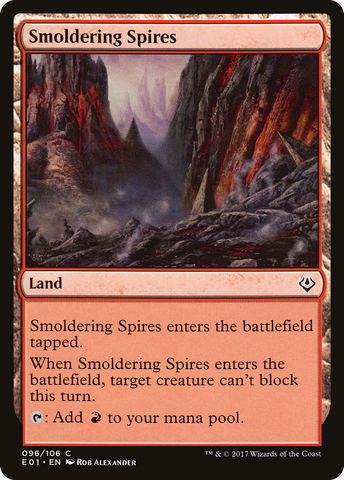 {C} Smoldering Spires [Archenemy: Nicol Bolas][E01 096]