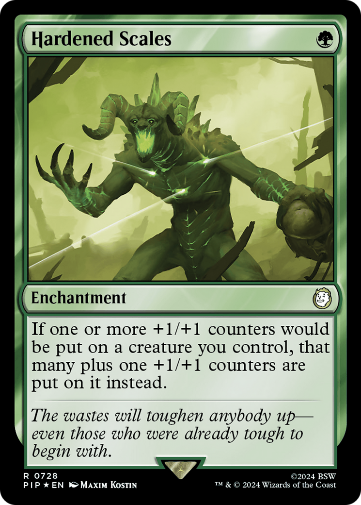 {R} Hardened Scales (Surge Foil) [Fallout][PIP 728]