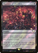 {R} Mandate of Abaddon (Surge Foil) [Universes Beyond: Warhammer 40,000][SF 40K 040]