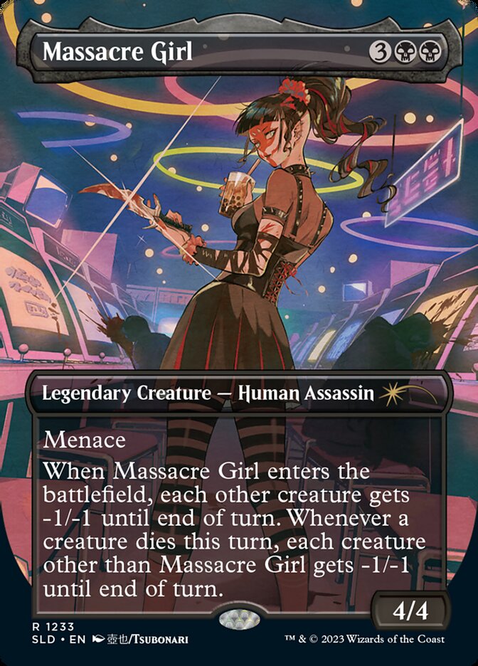 {R} Massacre Girl (Borderless) [Secret Lair Drop Series][SLD 1233]