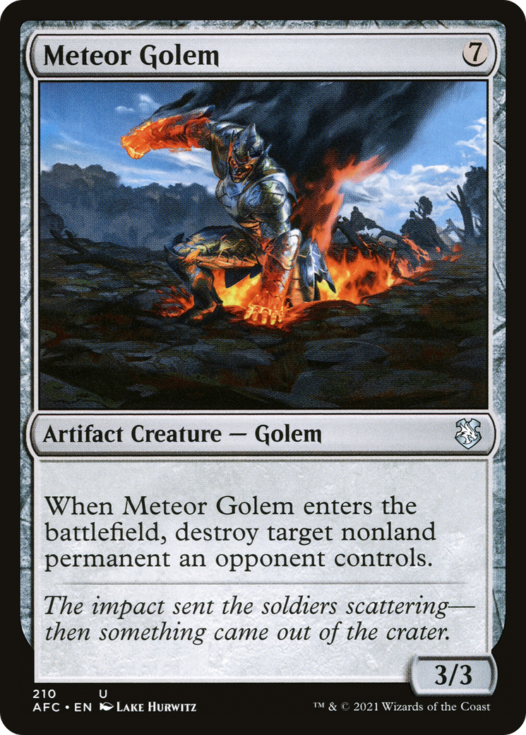 {C} Meteor Golem [Dungeons & Dragons: Adventures in the Forgotten Realms Commander][AFC 210]