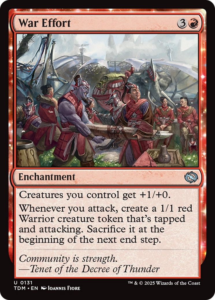 {@C} War Effort [Tarkir: Dragonstorm][TDM 131]