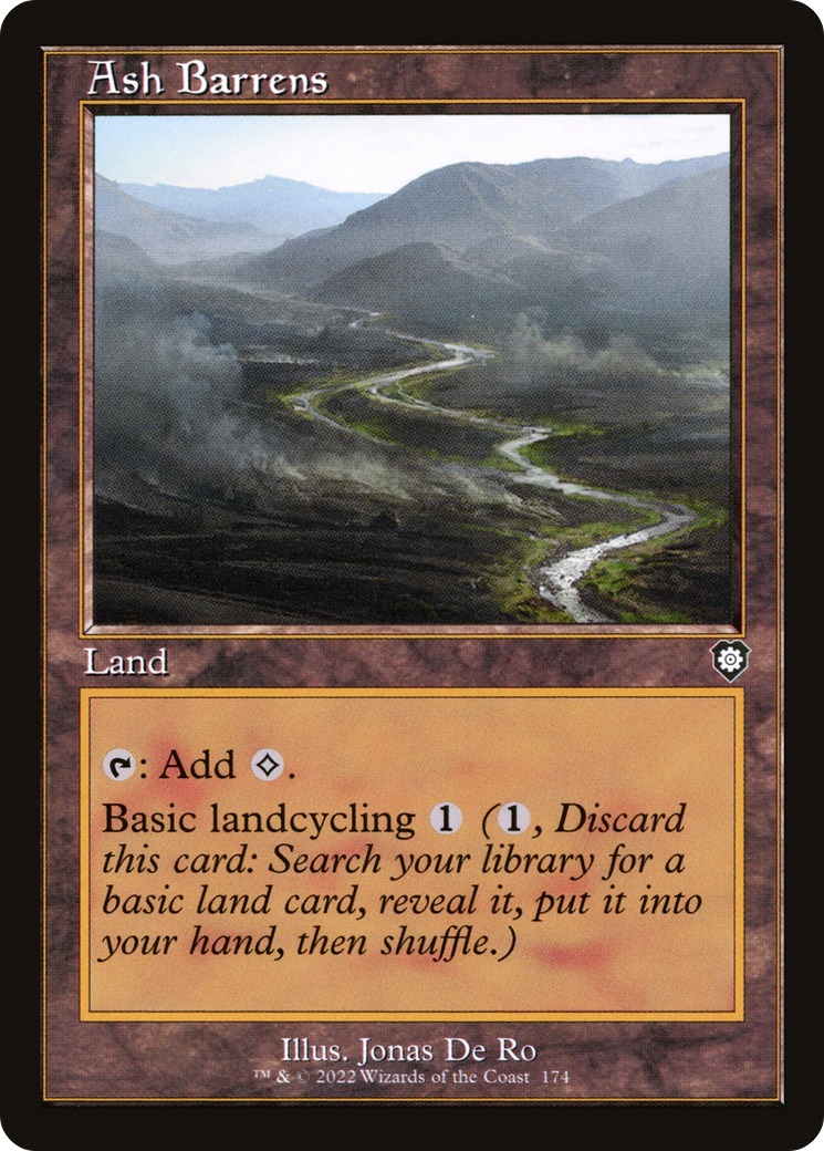 {C} Ash Barrens (Retro) [The Brothers' War Commander][BRC 174]