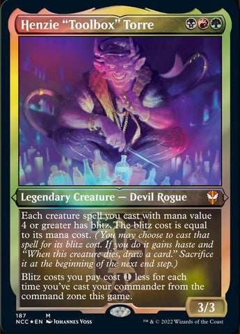 {T} Henzie "Toolbox" Torre (Display Commander) [Streets of New Capenna Commander][DC NCC 187]