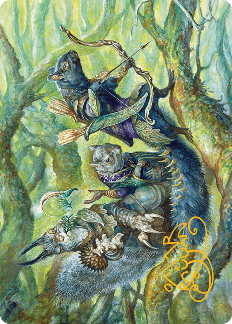 {A} The Odd Acorn Gang Art Card (Gold-Stamped Signature) [Bloomburrow Art Series][GS ABLB 032]