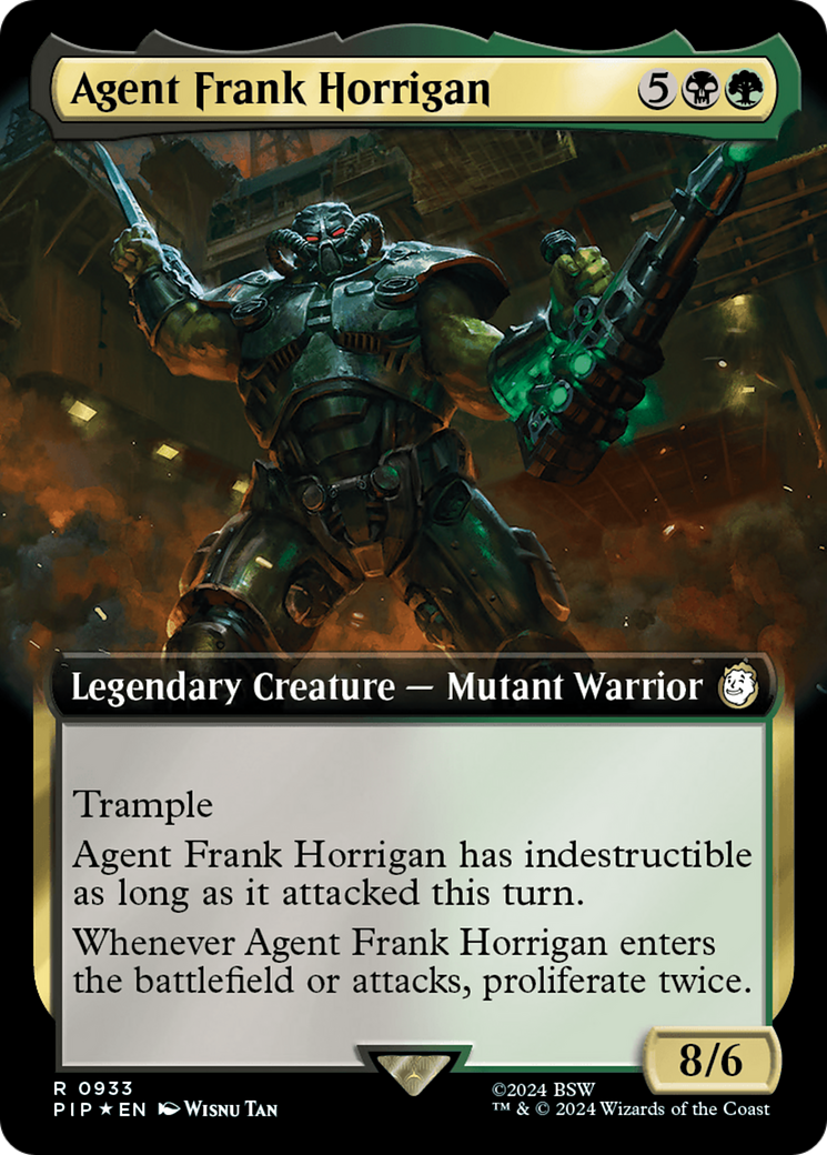{R} Agent Frank Horrigan (Extended Art) (Surge Foil) [Fallout][PIP 933]