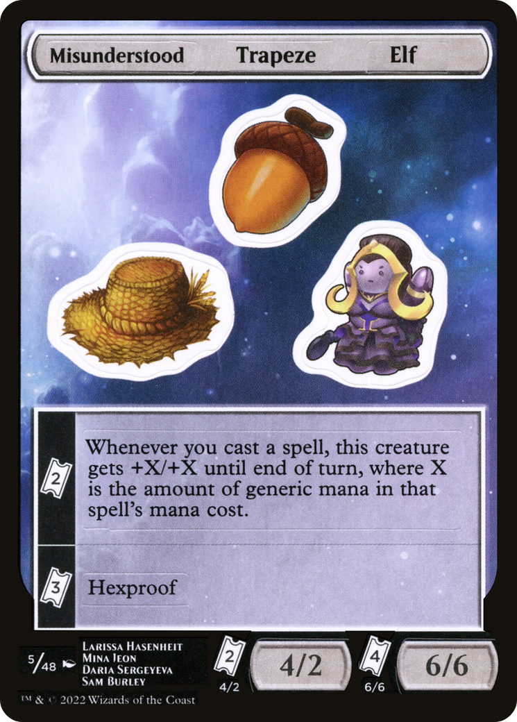 {C} Misunderstood Trapeze Elf [Unfinity Stickers][SUNF 005]