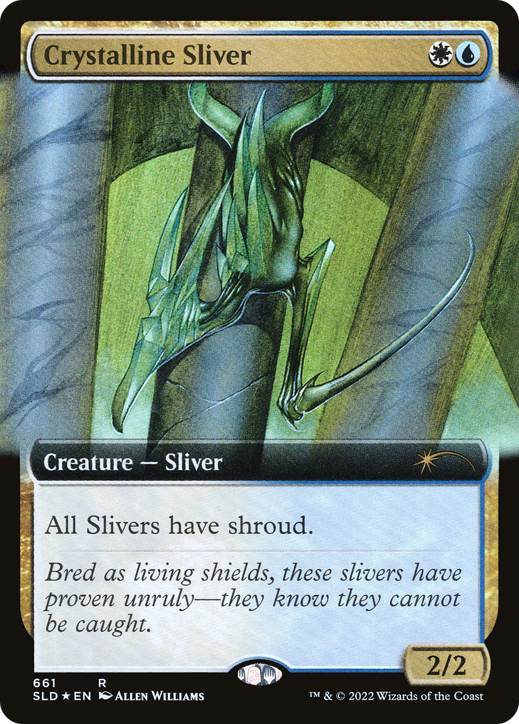 {R} Crystalline Sliver (Extended Art) [Secret Lair Drop Promos][SLD 661] - Misty Mountain Games