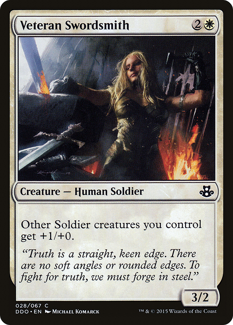 {C} Veteran Swordsmith [Duel Decks: Elspeth vs. Kiora][DDO 028]