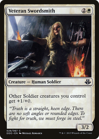 {C} Veteran Swordsmith [Duel Decks: Elspeth vs. Kiora][DDO 028]