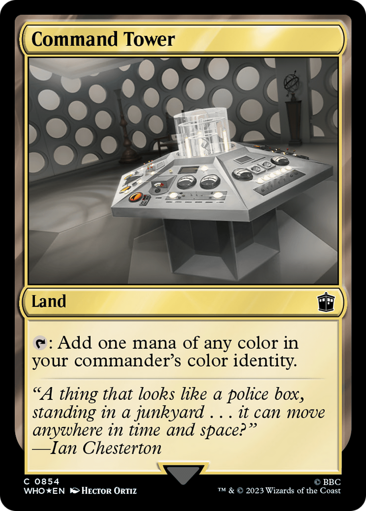 {C} Command Tower (0854) (Surge Foil) [Doctor Who][WHO 854]