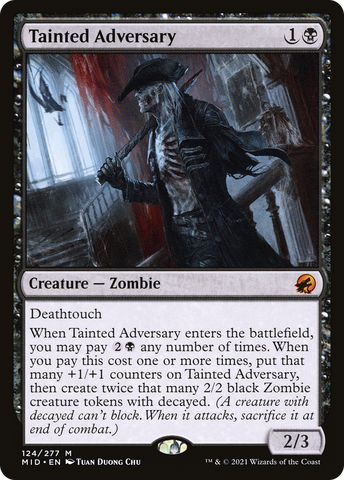 {R} Tainted Adversary [Innistrad: Midnight Hunt][MID 124]