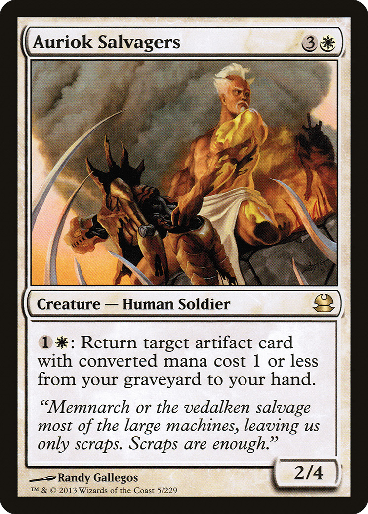 {R} Auriok Salvagers [Modern Masters][MMA 005]