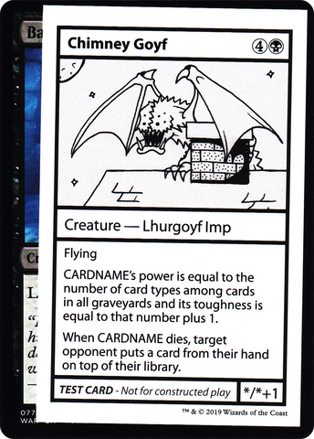 {R} Chimney Goyf (2021 Edition) [Mystery Booster Playtest Cards][CMB1 038]