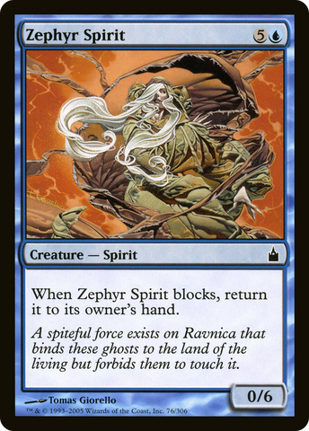 {C} Zephyr Spirit [Ravnica: City of Guilds][RAV 076]