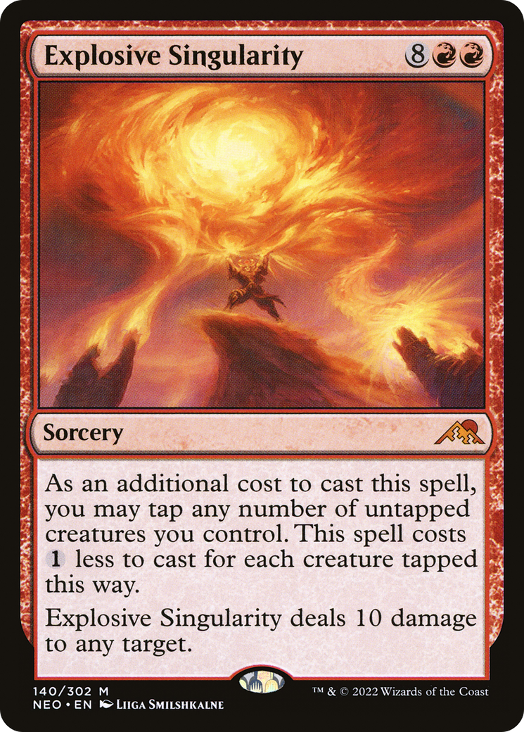 {R} Explosive Singularity [Kamigawa: Neon Dynasty][NEO 140]
