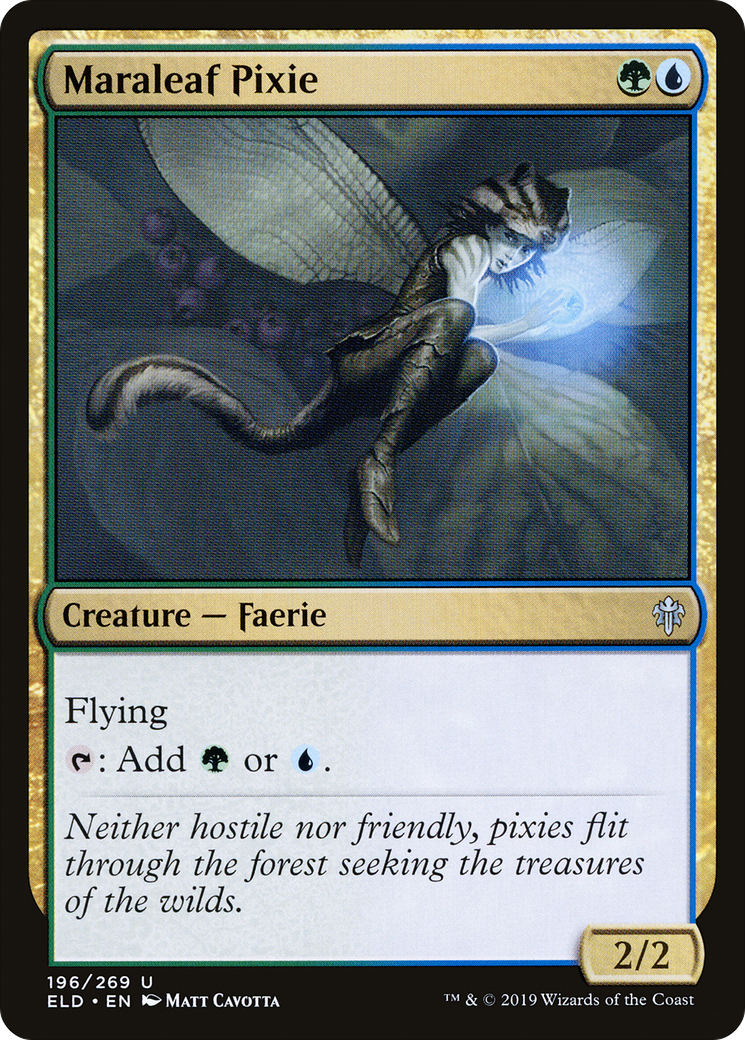 {C} Maraleaf Pixie [Throne of Eldraine][ELD 196]