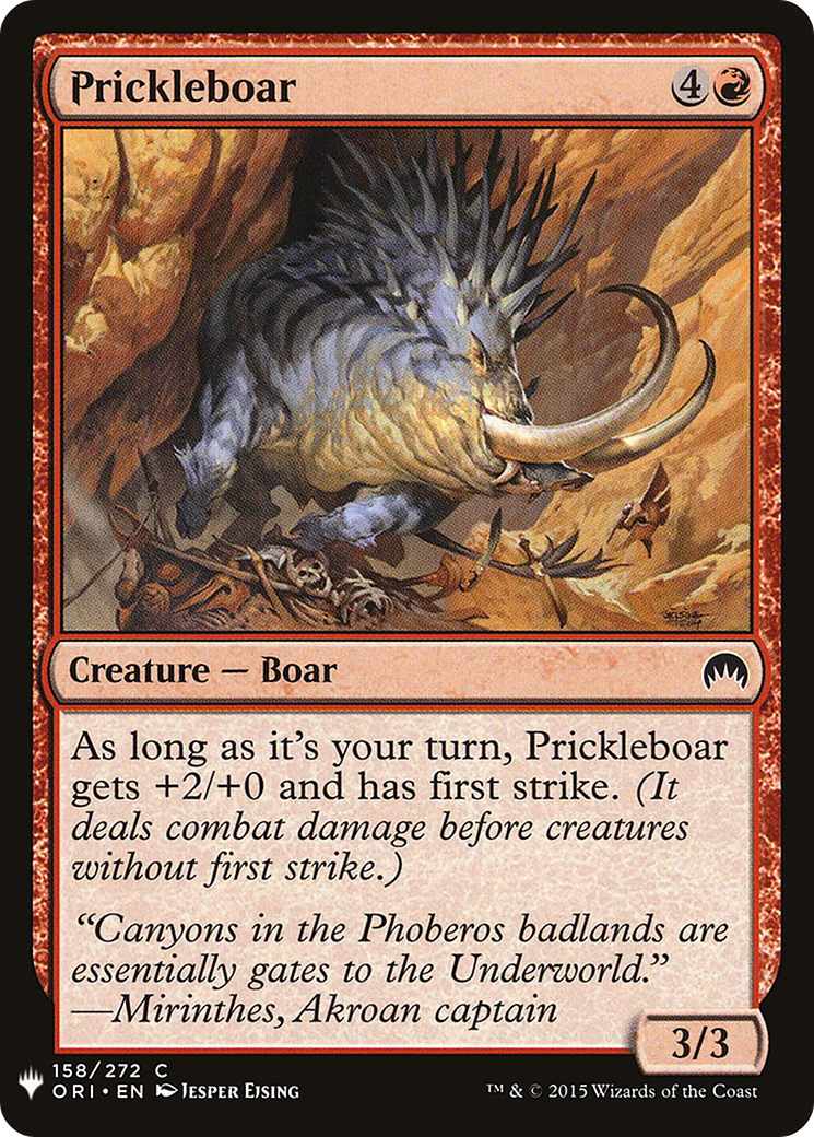 {C} Prickleboar [Mystery Booster][LS ORI 158]