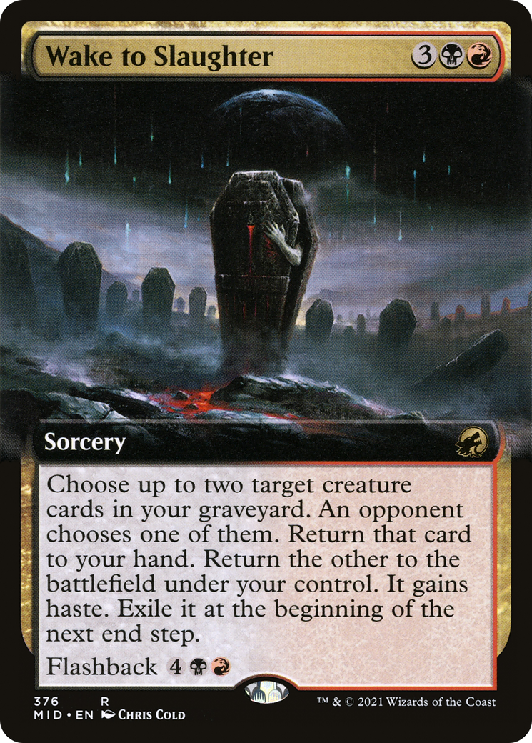 {R} Wake to Slaughter (Extended Art) [Innistrad: Midnight Hunt][MID 376]