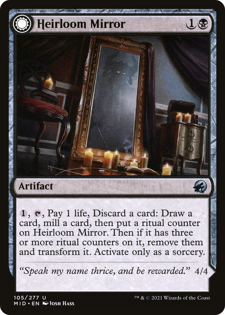 {C} Heirloom Mirror // Inherited Fiend [Innistrad: Midnight Hunt][MID 105]
