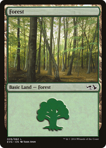 {B}[EVG 029] Forest (29) (Elves vs. Goblins) [Duel Decks Anthology]
