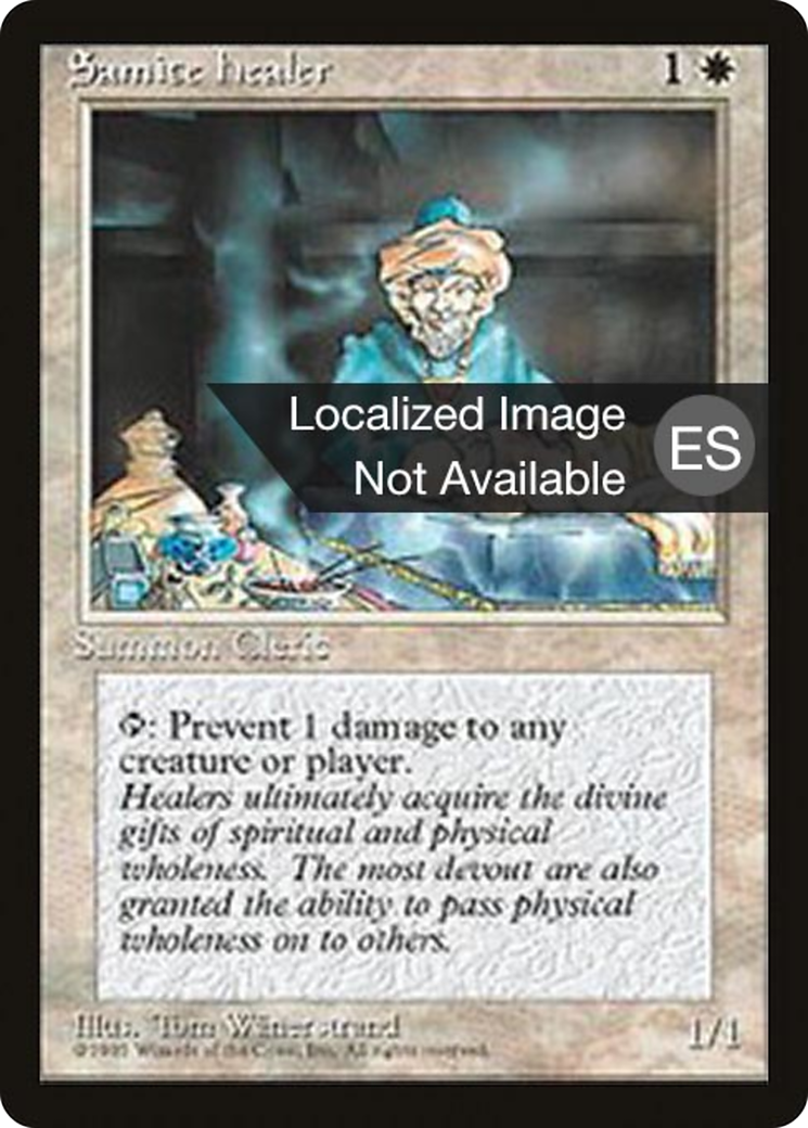{F} Samite Healer [Fourth Edition (Foreign Black Border)][FBB 4ED 047]