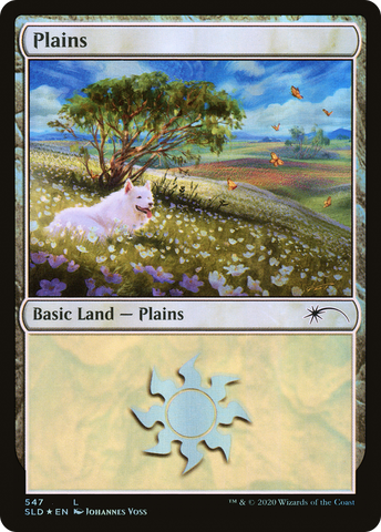 {B}[SLD 547] Plains (Dogs) (547) [Secret Lair Drop Promos]