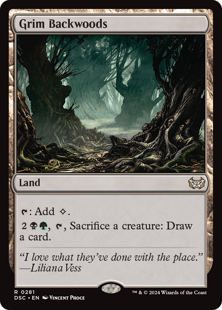 {R} Grim Backwoods [Duskmourn: House of Horror Commander][DSC 281]