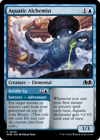 {@C} Aquatic Alchemist // Bubble Up [Wilds of Eldraine][WOE 040]