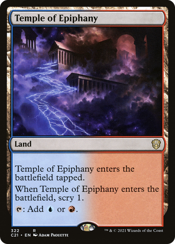 {R} Temple of Epiphany [Commander 2021][C21 322]