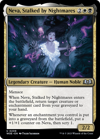 {@C} Neva, Stalked by Nightmares [Wilds of Eldraine][WOE 209]